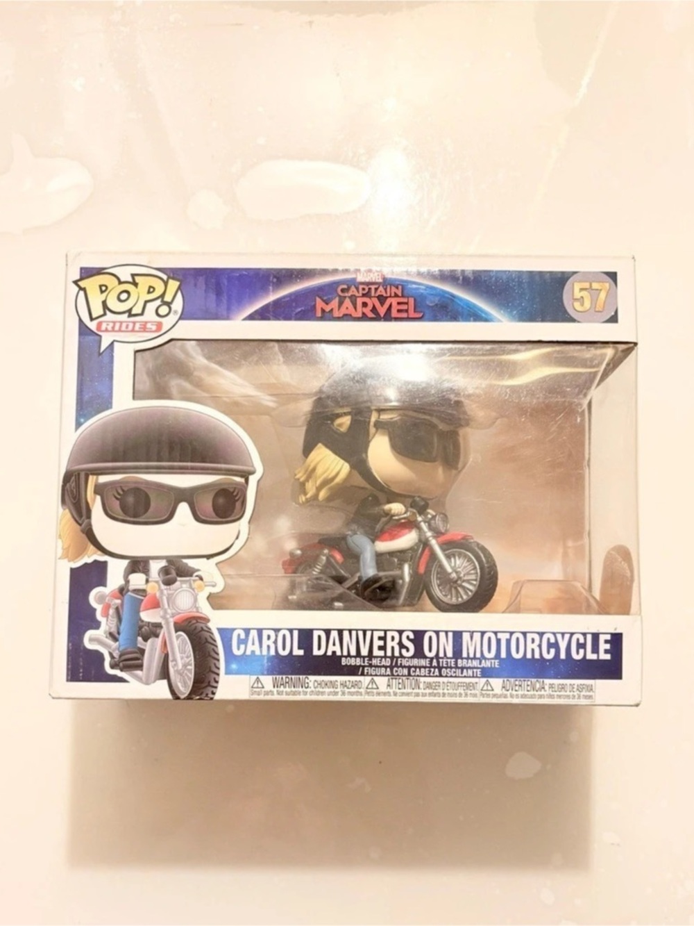 Funko Pop! Rides: Marvel - Carol Danvers on Motorcycle #57 Figure